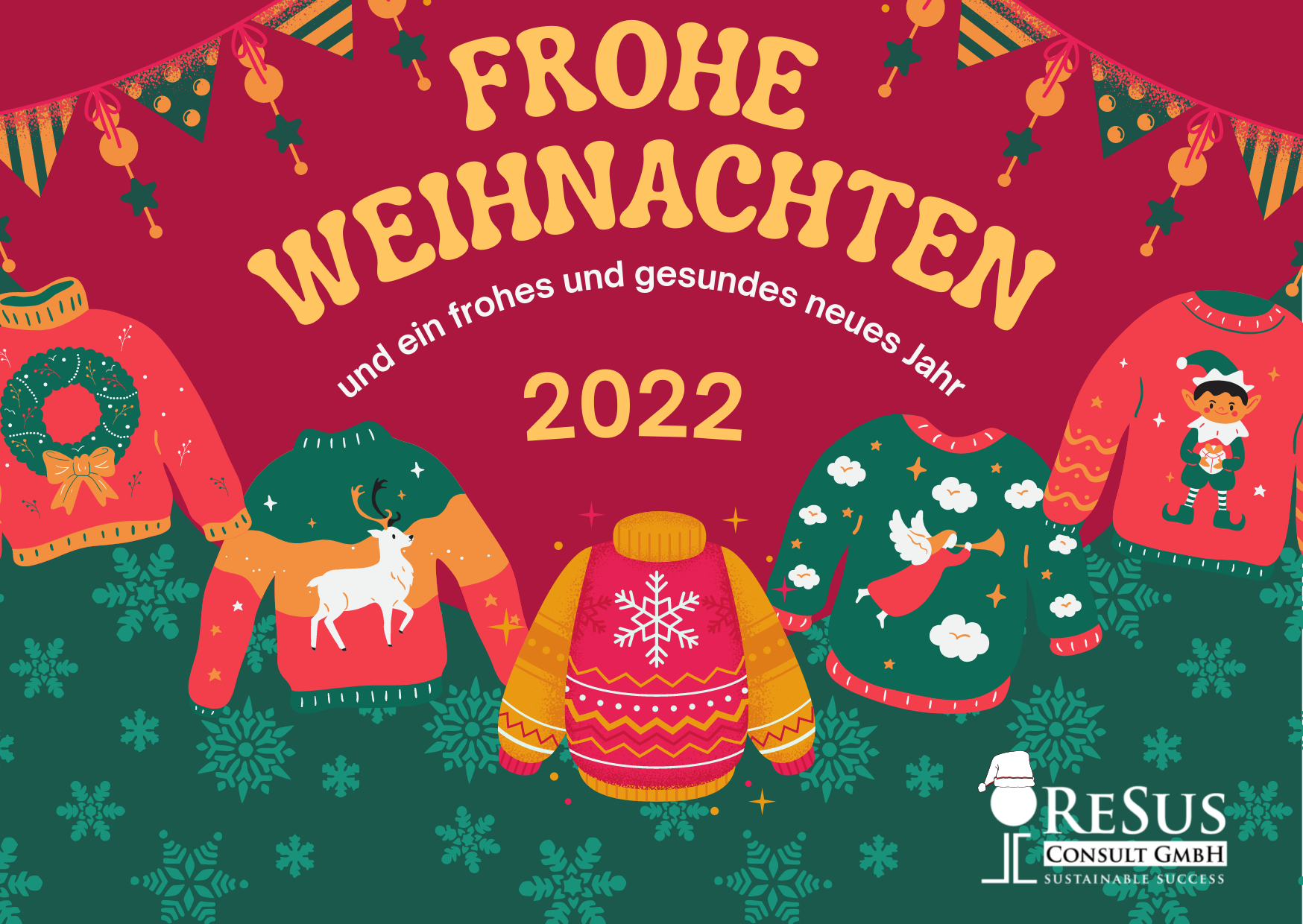 Frohe Weihnachten und ein frohes neues Jahr 2022